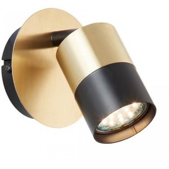 BRILLIANT 81010/78 | Maribel Brilliant spot svjetiljka elementi koji se mogu okretati 1x GU10 brušeno zlato, crno