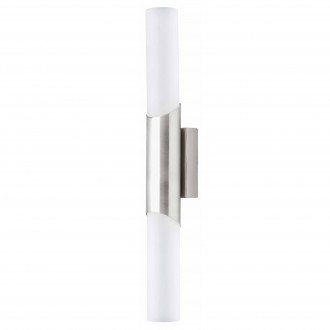 BRILLIANT 90011/13 | Andaluz Brilliant zidna svjetiljka 2x E14 satenski nikal, bijelo