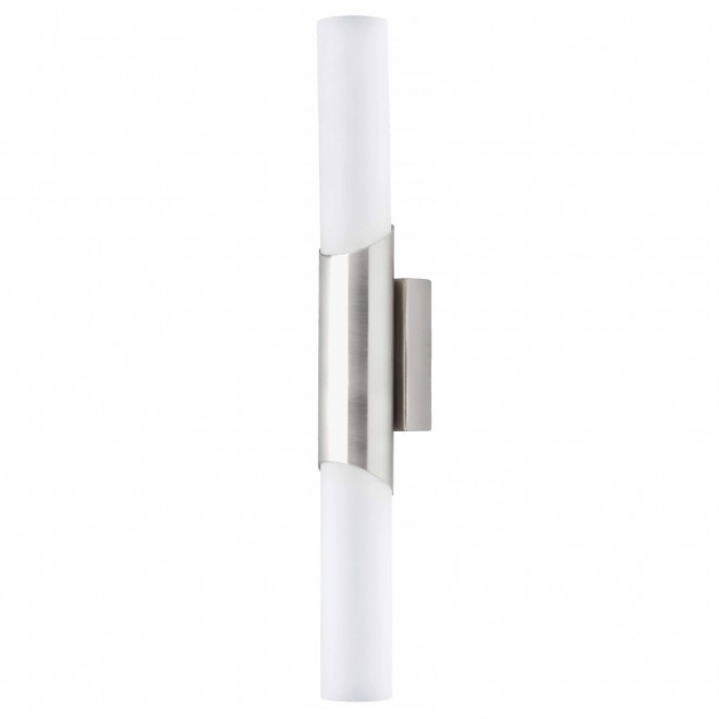 BRILLIANT 90011/13 | Andaluz Brilliant zidna svjetiljka 2x E14 satenski nikal, bijelo