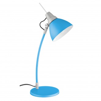 BRILLIANT 92604/03 | Jenny Brilliant stolna svjetiljka 43cm sa prekidačem na kablu elementi koji se mogu okretati 1x E14 plavo