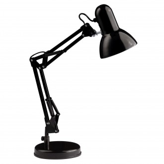 BRILLIANT 92706/06 | Henry Brilliant stolna svjetiljka 50cm sa prekidačem na kablu elementi koji se mogu okretati 1x E27 crno