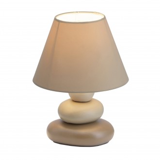 BRILLIANT 92907/20 | Paolo Brilliant stolna svjetiljka 23cm sa prekidačem na kablu 1x E14 smeđe
