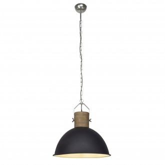 BRILLIANT 93668/76 | Frieda Brilliant visilice svjetiljka 1x E27 crno, drvo