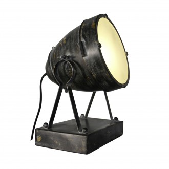 BRILLIANT 93685/06 | Fenna-BRI Brilliant stolna svjetiljka 34cm sa prekidačem na kablu elementi koji se mogu okretati 1x E27 crno