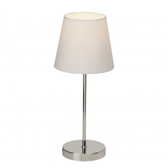 BRILLIANT 94874/05 | Kasha Brilliant stolna svjetiljka 40cm sa dodirnim prekidačem 1x E14 krom, bijelo