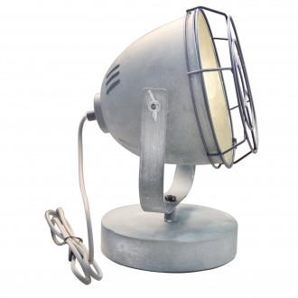 BRILLIANT 94927/70 | Carmen-BRI Brilliant stolna svjetiljka 31cm sa prekidačem na kablu elementi koji se mogu okretati 1x E27 sivo