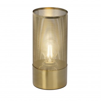 BRILLIANT 98940/18 | Gracian Brilliant stolna svjetiljka 28cm sa prekidačem na kablu 1x E27 brušeno zlato