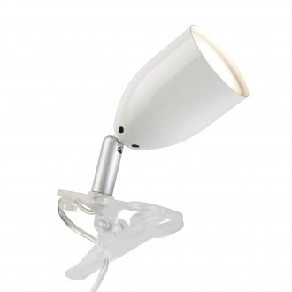 BRILLIANT G24801A05 | LeoB Brilliant svjetiljke sa štipaljkama svjetiljka sa prekidačem na kablu elementi koji se mogu okretati 1x GU10 240lm 2700K bijelo, sivo