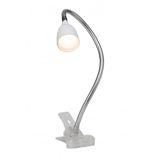BRILLIANT G92936/05 | Anthony Brilliant svjetiljke sa štipaljkama svjetiljka sa prekidačem na kablu elementi koji se mogu okretati 1x LED 200lm 3000K satenski nikal, bijelo