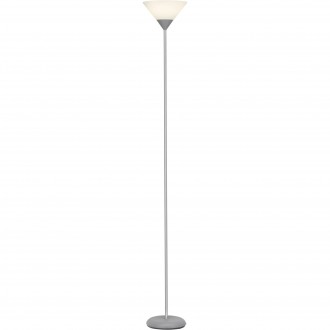BRILLIANT G98810/05 | Spari Brilliant podna svjetiljka 180cm sa prekidačem na kablu elementi koji se mogu okretati 1x E27 810lm 2700K srebrno, bijelo