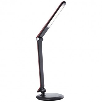 BRILLIANT G99051/01 | Vanita Brilliant stolna svjetiljka 59,6cm sa tiristorski dodirnim prekidačem elementi koji se mogu okretati 1x LED 530lm 4600K srebrno, crno