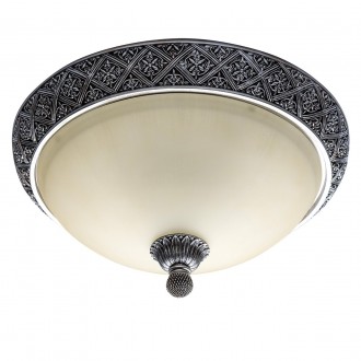 CHIARO 254015304 | Bologna-MW Chiaro stropne svjetiljke svjetiljka 4x E27 2580lm antik srebrna, krem
