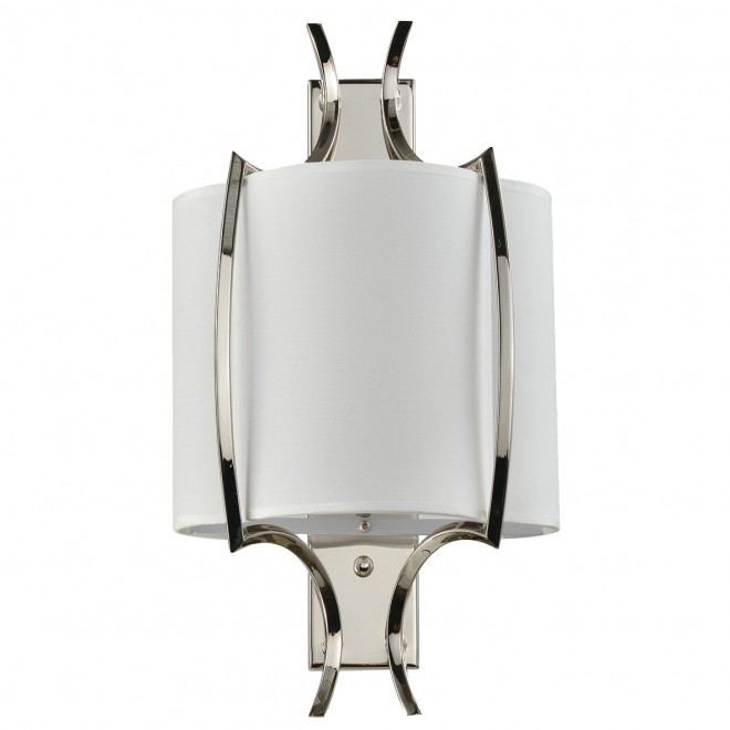 COSMOLIGHT W01053NI-WH | Faro-COS Cosmolight zidna svjetiljka 1x E14 nikel, bijelo