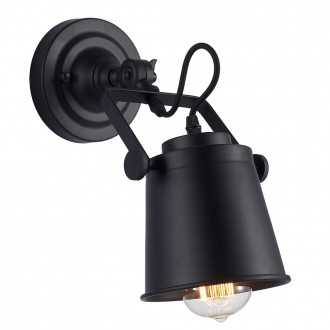 COSMOLIGHT W01758BK | Detroit-COS Cosmolight zidna svjetiljka elementi koji se mogu okretati 1x E27 crno