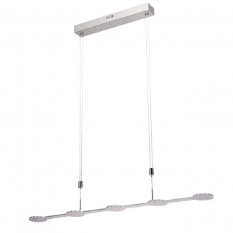 DE MARKT 675013005 | Ralf De Markt visilice svjetiljka balansna - ravnotežna, sa visinskim podešavanjem 5x LED 1625lm 3000K krom, srebrno, opal