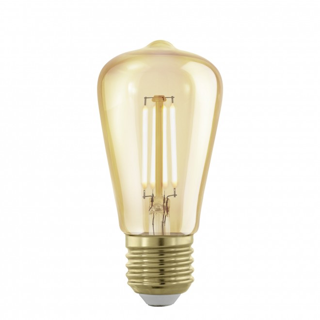 EGLO 110066 | E27 4W -> 28W Eglo Edison ST48 LED izvori svjetlosti filament, golden age 300lm 1700K jačina svjetlosti se može podešavati 360° CRI>80