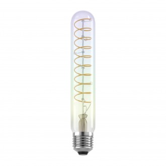EGLO 110204 | E27 4W Eglo cilindar T30 LED izvori svjetlosti filament, Spiral 200lm 2000K jačina svjetlosti se može podešavati 360° CRI>80
