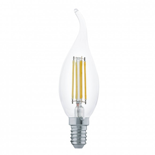 EGLO 11497 | E14 4W -> 30W Eglo dekorativna plamen FC35 LED izvori svjetlosti filament 350lm 2700K 360° CRI>80