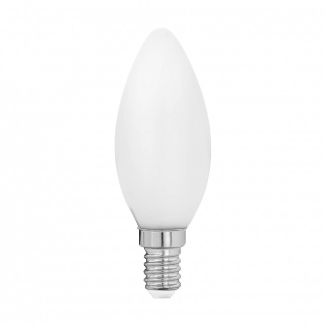 EGLO 11602 | E14 4W -> 40W Eglo oblik svijeće C35 LED izvori svjetlosti filament, milky 470lm 2700K 360° CRI>80