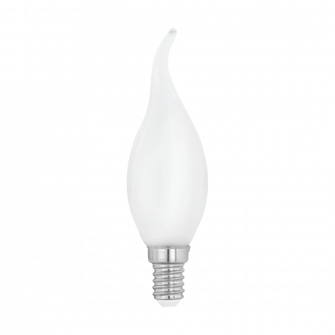 EGLO 11603 | E14 4W -> 40W Eglo dekorativna plamen FC35 LED izvori svjetlosti filament, milky 470lm 2700K 360° CRI>80