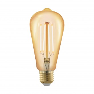 EGLO 11696 | E27 4W -> 30W Eglo Edison ST64 LED izvori svjetlosti filament, golden age 320lm 1700K jačina svjetlosti se može podešavati 360° CRI>80