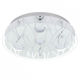 EGLO 13673 | Farella Eglo stropne svjetiljke svjetiljka 4x GU10 krom, bijelo, prozirno