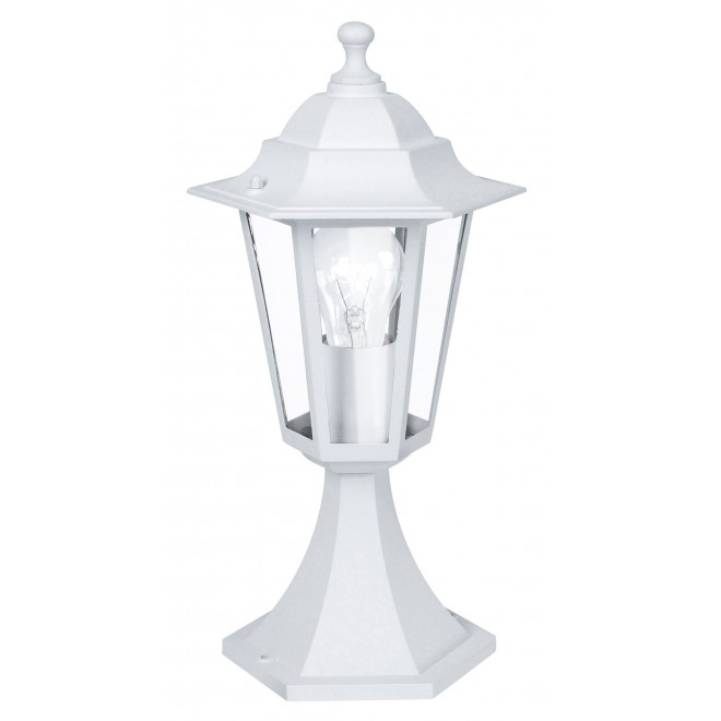 EGLO 22466 | Laterna8 Eglo podna svjetiljka 38,5cm 1x E27 IP44 bijelo, prozirna