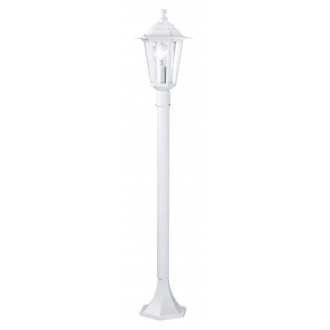 EGLO 22995 | Laterna8 Eglo podna svjetiljka 103cm 1x E27 IP44 bijelo, prozirna