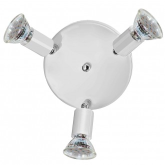 EGLO 31416 | Mini-LED Eglo zidna, stropne svjetiljke svjetiljka elementi koji se mogu okretati 3x GU10 720lm 3000K bijelo, krom