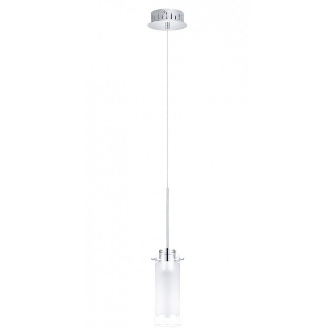 EGLO 31501 | Aggius Eglo visilice svjetiljka 1x LED 400lm 3000K krom, bijelo, prozirno