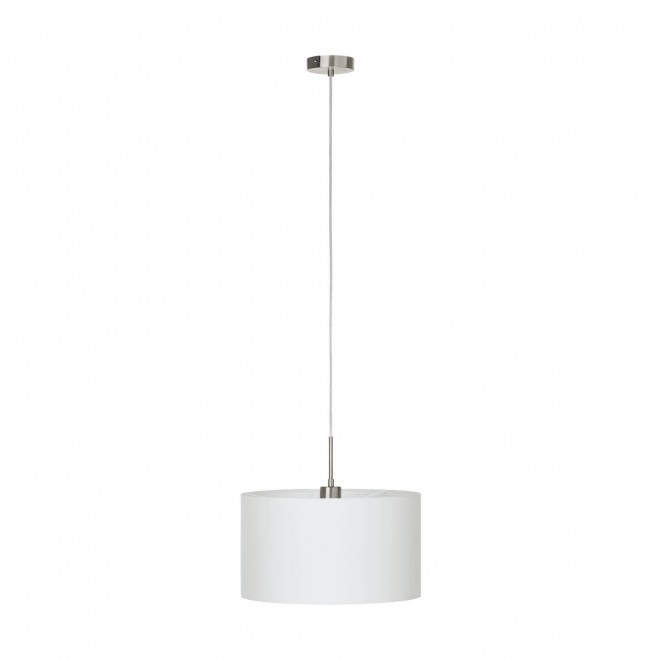 EGLO 31571 | Eglo-Pasteri-W Eglo visilice svjetiljka okrugli 1x E27 bijelo mat, poniklano mat