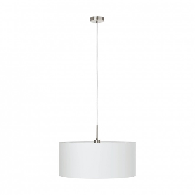 EGLO 31575 | Eglo-Pasteri-W Eglo visilice svjetiljka okrugli 1x E27 bijelo mat, poniklano mat