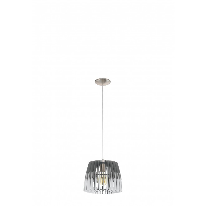 EGLO 32824 | Artana Eglo visilice svjetiljka 1x E27 poniklano mat, sivo, bijelo