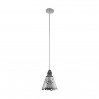 EGLO 33014 | Talbot-2 Eglo visilice svjetiljka 1x E14 bijelo, sivo
