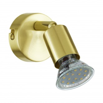 EGLO 33184 | Buzz-LED Eglo spot svjetiljka elementi koji se mogu okretati 1x GU10 250lm 3000K brušeno zlato