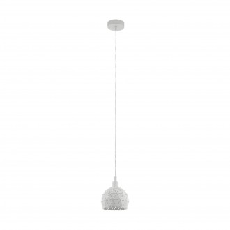 EGLO 33344 | Roccaforte Eglo visilice svjetiljka 1x E14 bijelo