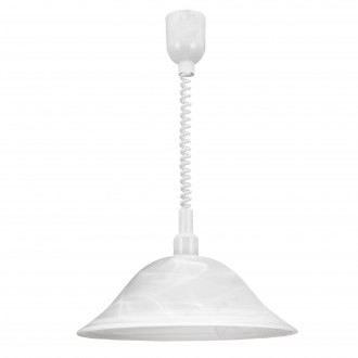 EGLO 3355 | Alassandra Eglo visilice svjetiljka s podešavanjem visine 1x E27 bijelo, alabaster