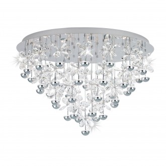 EGLO 39246 | Pianopoli Eglo stropne svjetiljke svjetiljka jačina svjetlosti se može podešavati 43x LED 9245lm 3000K krom, prozirna