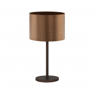 EGLO 39394 | Saganto Eglo stolna svjetiljka 66cm sa prekidačem na kablu 1x E27 smeđe, bakar