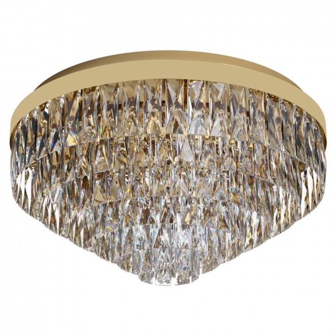 EGLO 39458 | Valparaiso Eglo stropne svjetiljke svjetiljka 11x E14 zlatno, kristal, prozirno