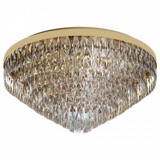 EGLO 39459 | Valparaiso Eglo stropne svjetiljke svjetiljka 16x E14 zlatno, kristal, prozirno