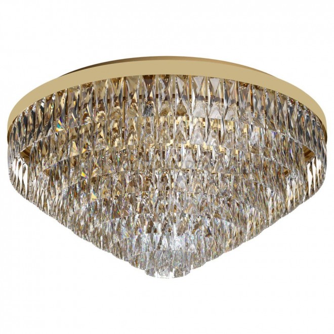 EGLO 39459 | Valparaiso Eglo stropne svjetiljke svjetiljka 16x E14 zlatno, kristal, prozirno