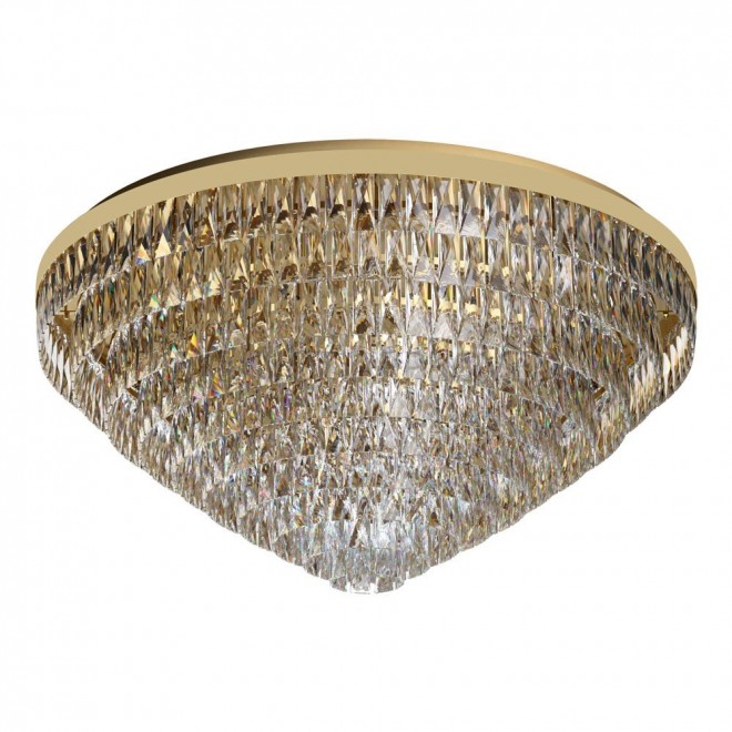 EGLO 39461 | Valparaiso Eglo stropne svjetiljke svjetiljka 25x E14 zlatno, kristal, prozirno
