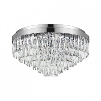 EGLO 39491 | Valparaiso Eglo stropne svjetiljke svjetiljka 11x E14 krom, kristal, prozirno