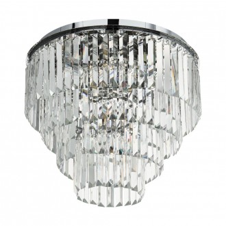 EGLO 39569 | Agrdato-EG Eglo stropne svjetiljke svjetiljka 7x E14 krom, kristal, prozirno