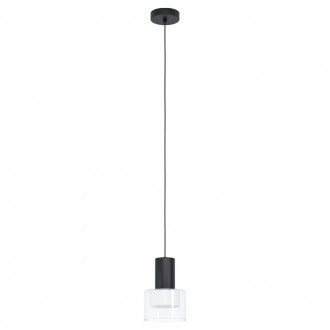EGLO 39725 | Molineros Eglo visilice svjetiljka 1x GU10 400lm 3000K crno, bijelo, prozirno