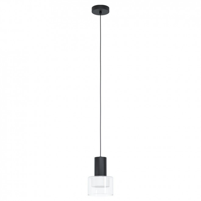 EGLO 39725 | Molineros Eglo visilice svjetiljka 1x GU10 400lm 3000K crno, bijelo, prozirno