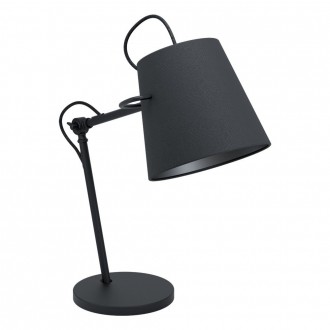 EGLO 39866 | Granadillos Eglo stolna svjetiljka 64cm sa prekidačem na kablu 1x E27 crno