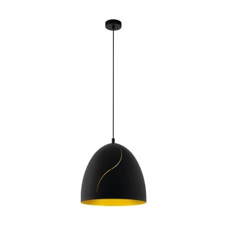 EGLO 43067 | Hunningham Eglo visilice svjetiljka 1x E27 crno, zlatno