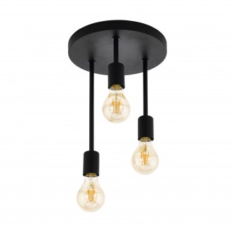 EGLO 43126 | Wilmcote Eglo stropne svjetiljke svjetiljka 3x E27 crno